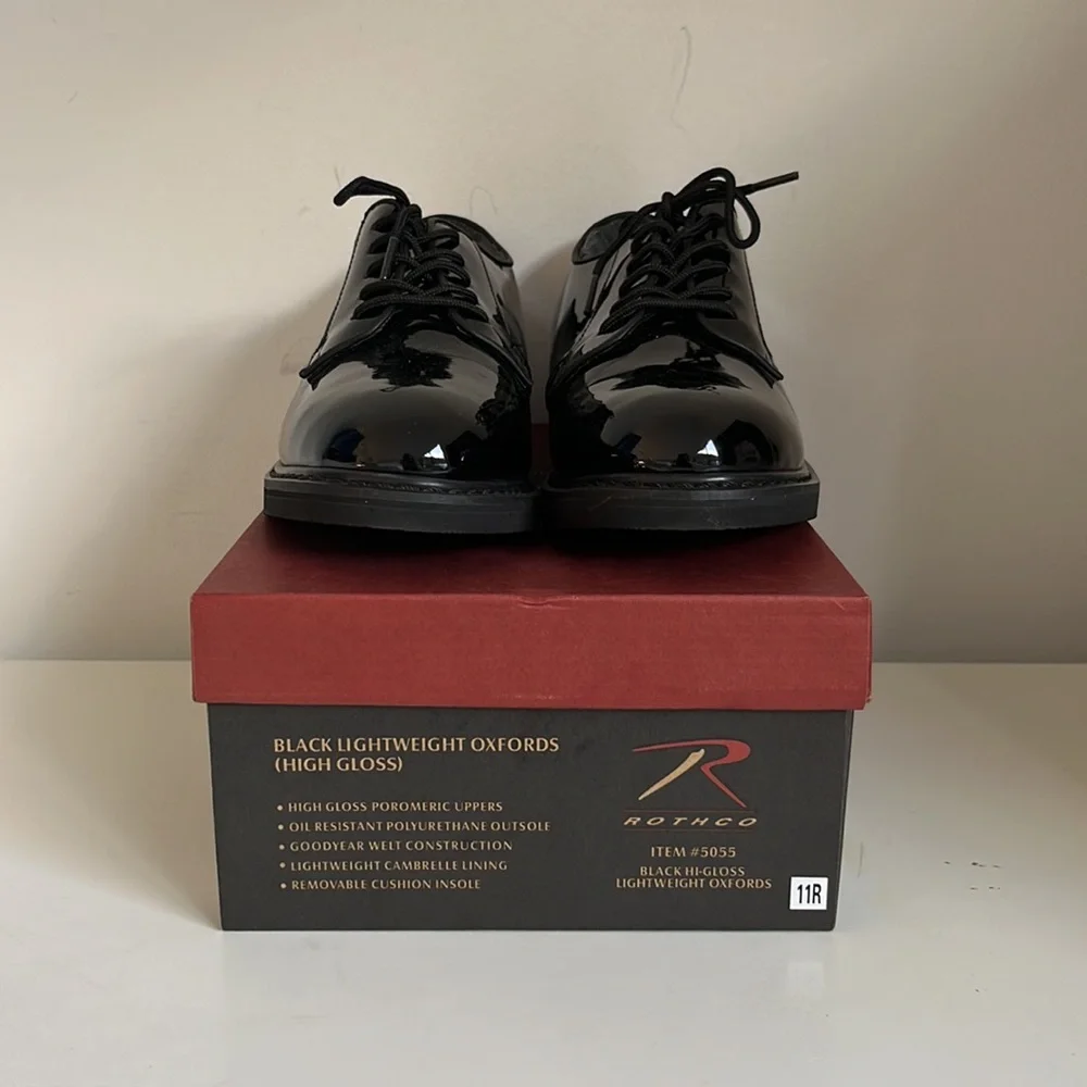 ROTHCO UNIFORM HI-GLOSS OXFORD DRESS SHOE - Picture 2 of 6